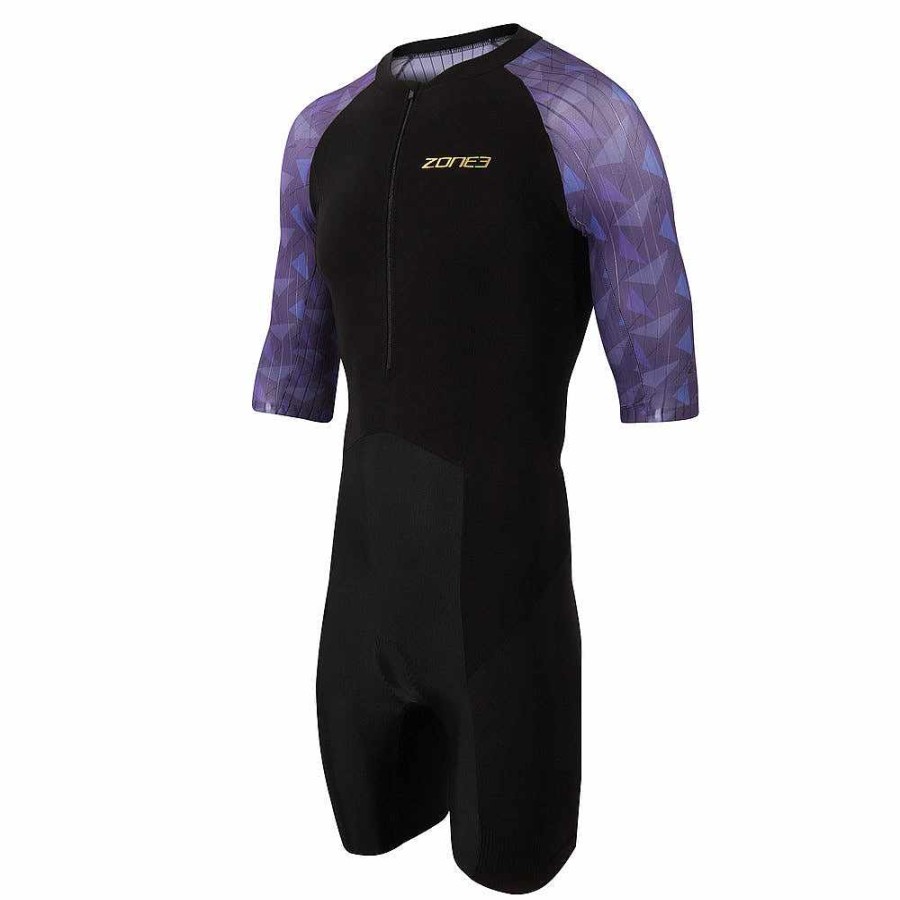 Laatste Wijziging Zone3 | Lava Trisuit Met Korte Mouwen Paars