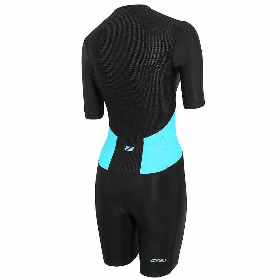 Dames Zone3 Tripakken | Activeer Trisuit Met Korte Mouwen En Volledige Ritssluiting