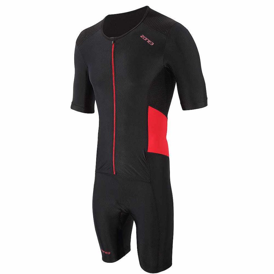 Heren Zone3 Tripakken | Activeer Trisuit Met Korte Mouwen En Volledige Ritssluiting