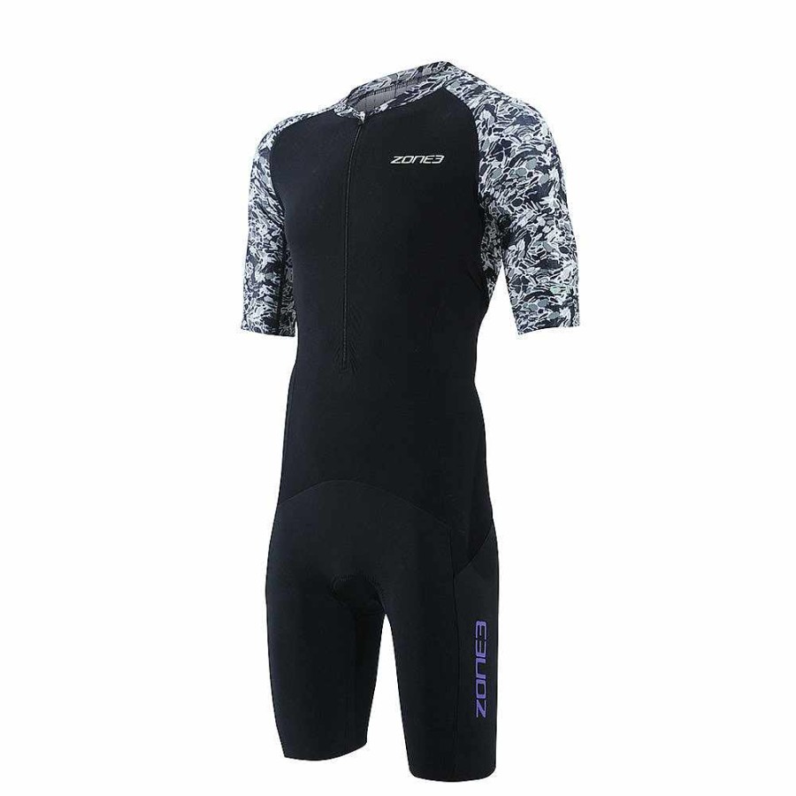 Heren Zone3 Tripakken | Lava Trisuit Met Korte Mouwen