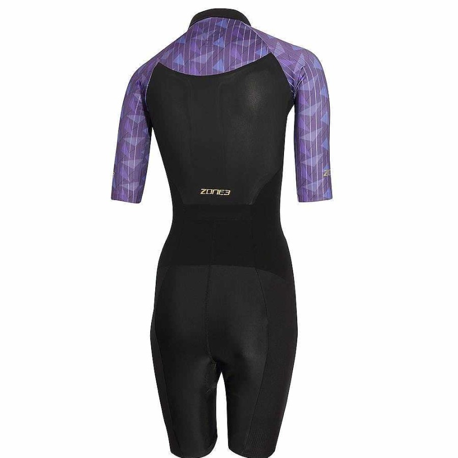 Laatste Wijziging Zone3 | Lava Trisuit Met Korte Mouwen Paars